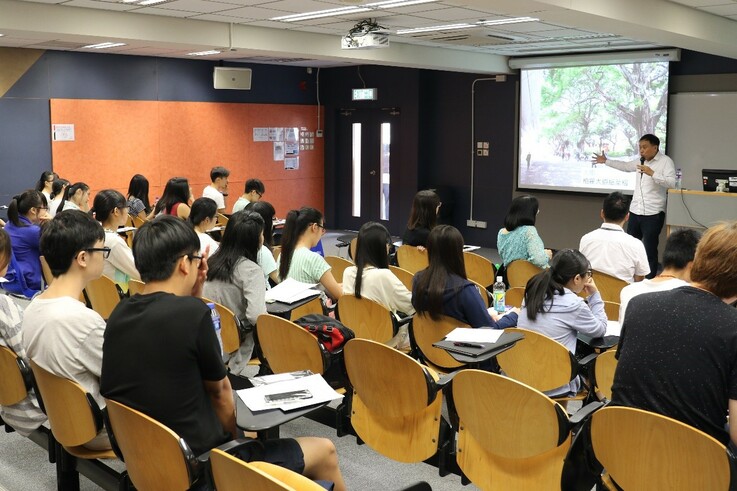 Mr Isaac So, Landscape Architect, Highways Department was introducing the Chinese Banyans along Park Lane Shopper’s Boulevard.